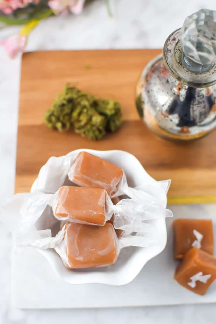 Chewy Homemade Cannabis Caramels » Emily Kyle, MS, RDN