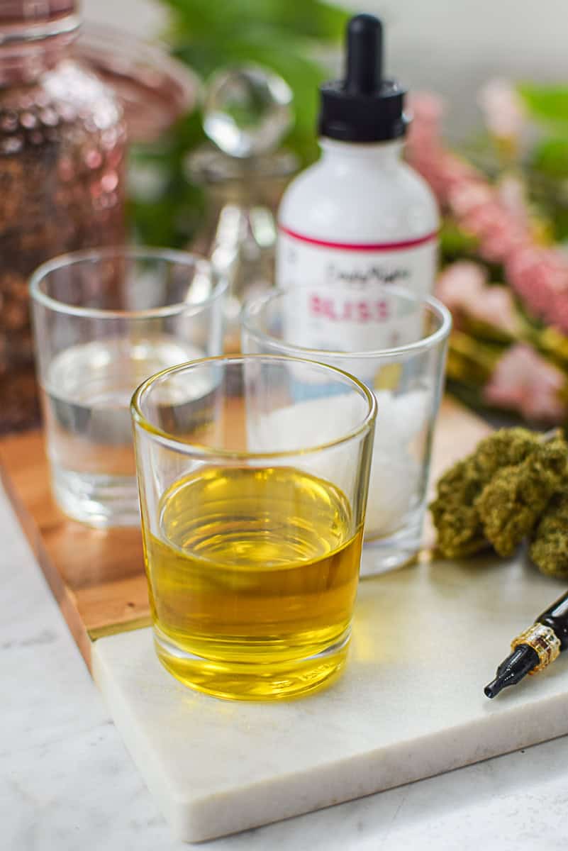 A picture of cannabis infused oil.