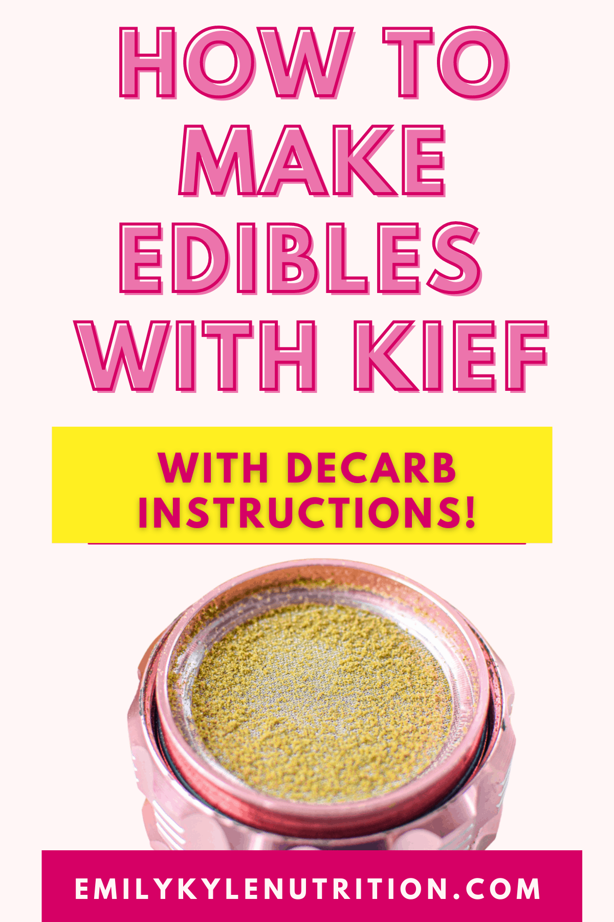 How to Make Edibles with Kief