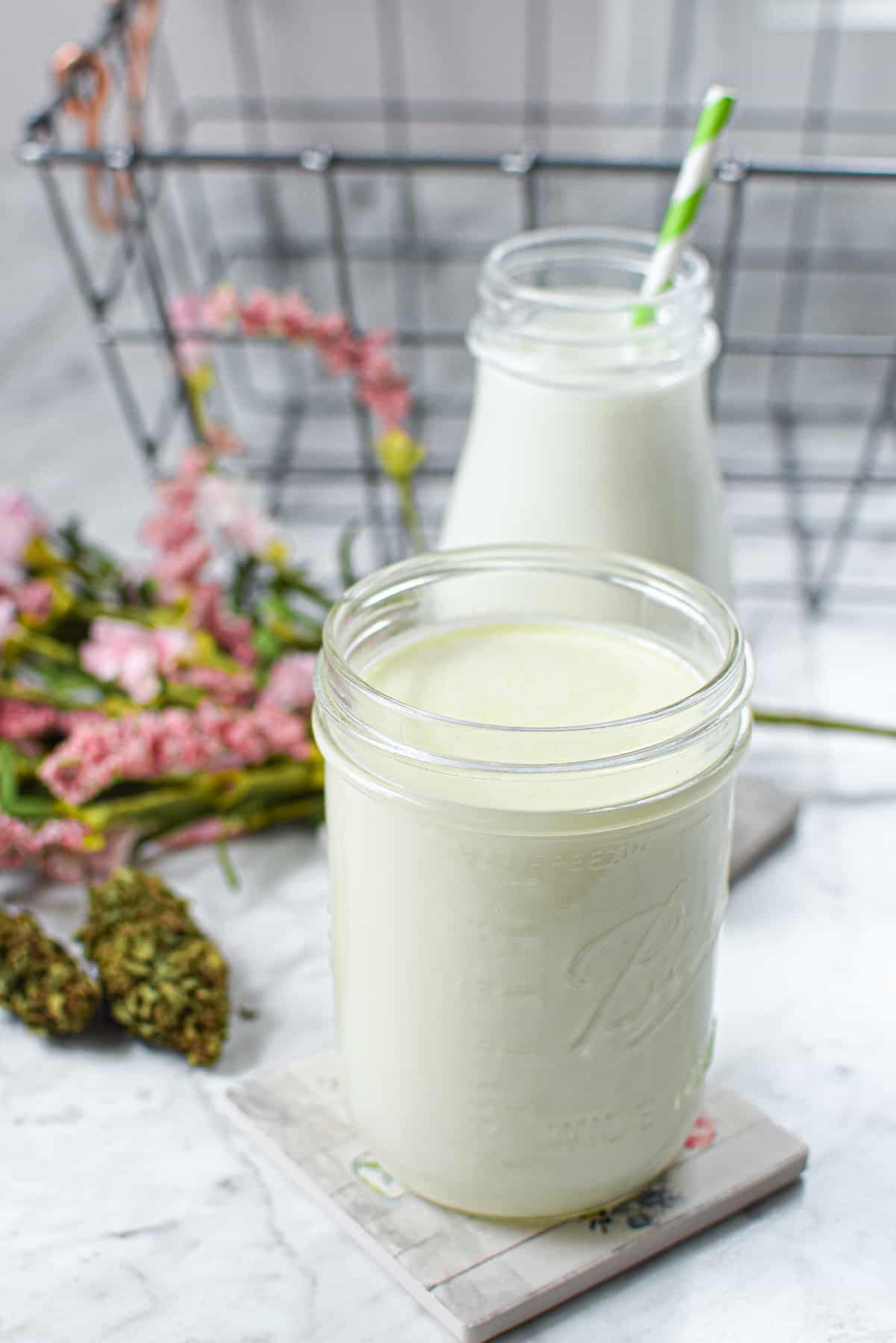 🥛🍯How to Make Homemade Cannabis Infused Almond Milk