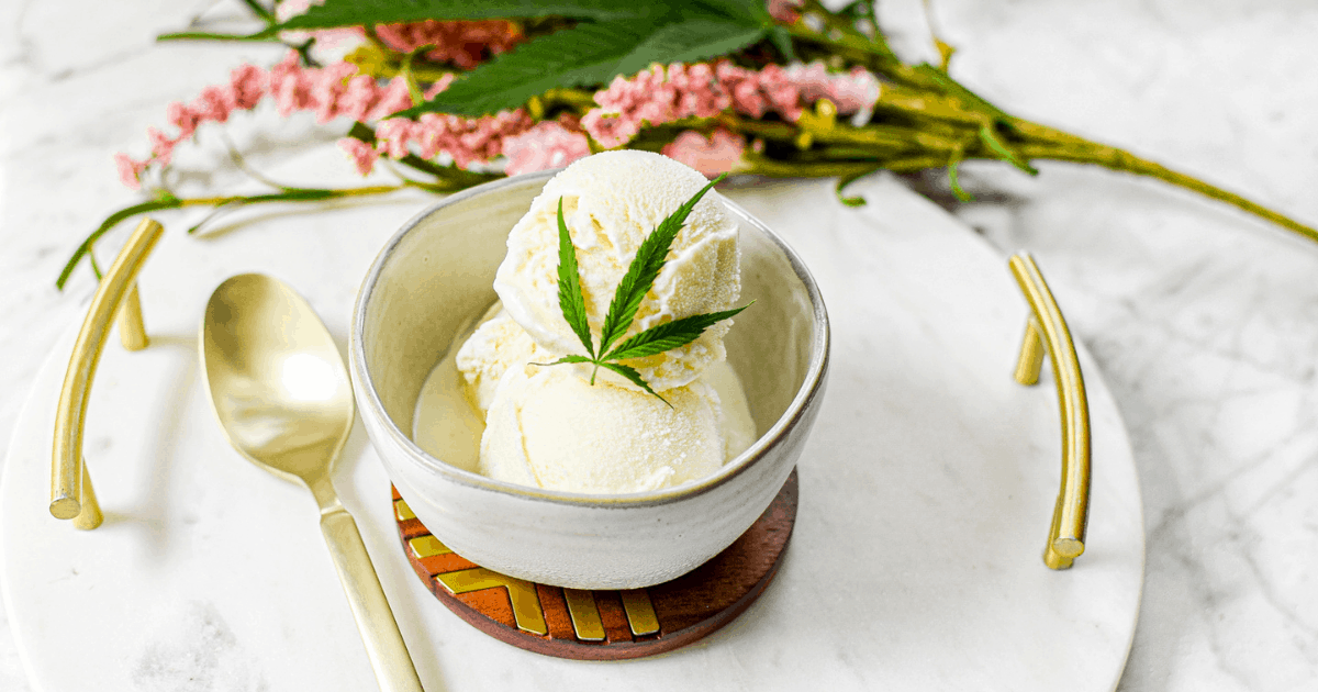 Creamy Cannabis Vanilla Ice Cream » Emily Kyle, RD Creamy Cannabis Vanilla Ice Cream » Emily Kyle, RD