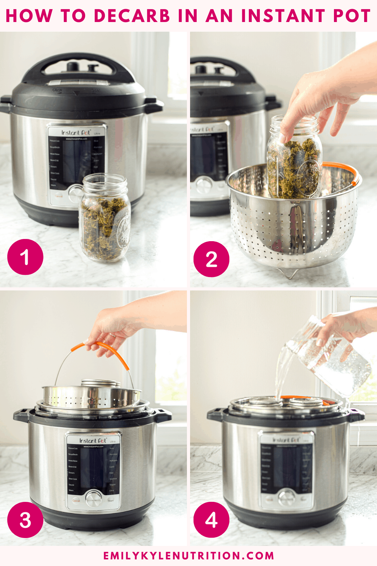 How To Decarb In An Instant Pot » No Smell Method » Emily Kyle, MS, RDN