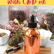 CBD face serum in a dropper bottle for skincare.