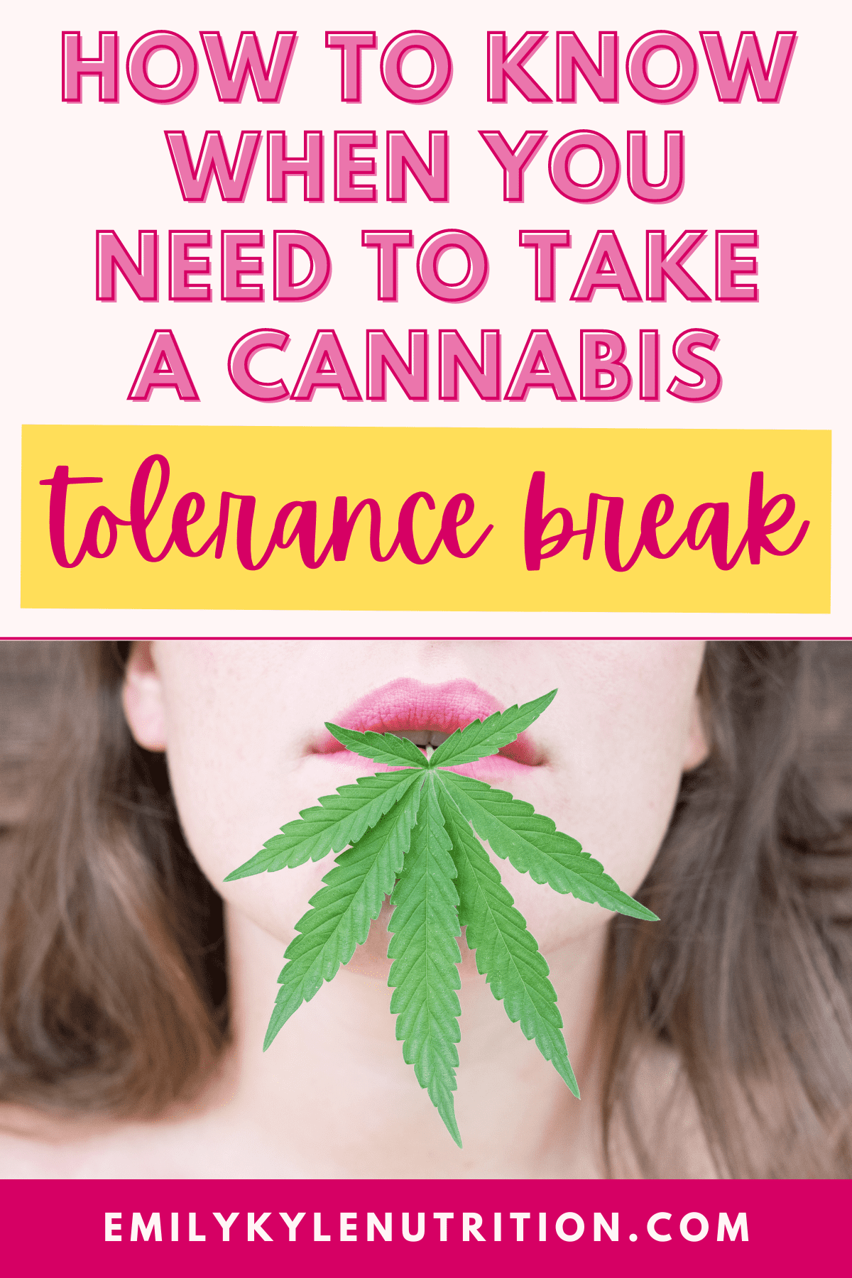 How To Know When You Need To Take A Tolerance Break Graphic