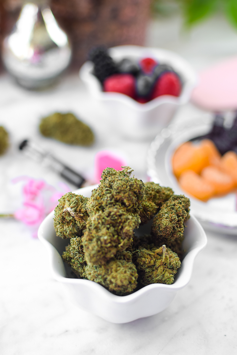 A picture of many different kinds of cannabis edibles.