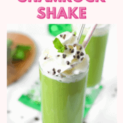 A glass with a green smoothie like a cannabis shamrock shake