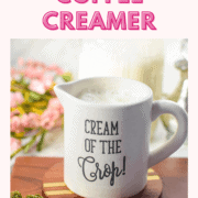 A picture of a cream container containing cannabis coffee creamer.