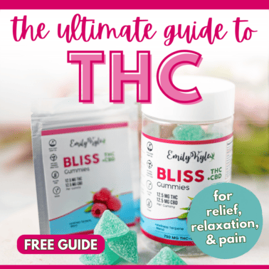 Text stating: The Ultimate Guide to THC » All Forms!