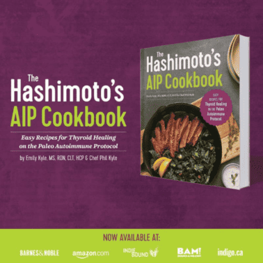 A picture of The Hashimoto's AIP Cookbook.