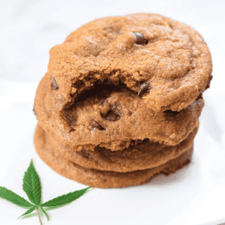A picture of CBD chocolate chip cookies.