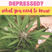 Text stating can cannabis make you feel depressed?