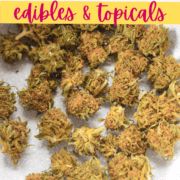 Cannabis buds with Text stating: "how to decarb CBD flower".