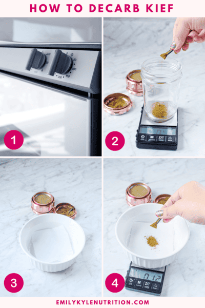 How To Decarboxylate Kief In Oven How to Decarb Kief & Make Edibles » Emily Kyle, MS, RDN
