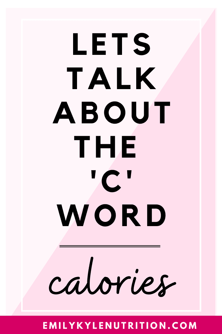 Text that states: lets talk about the C word.