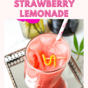A picture of a frozen strawberry lemonade.