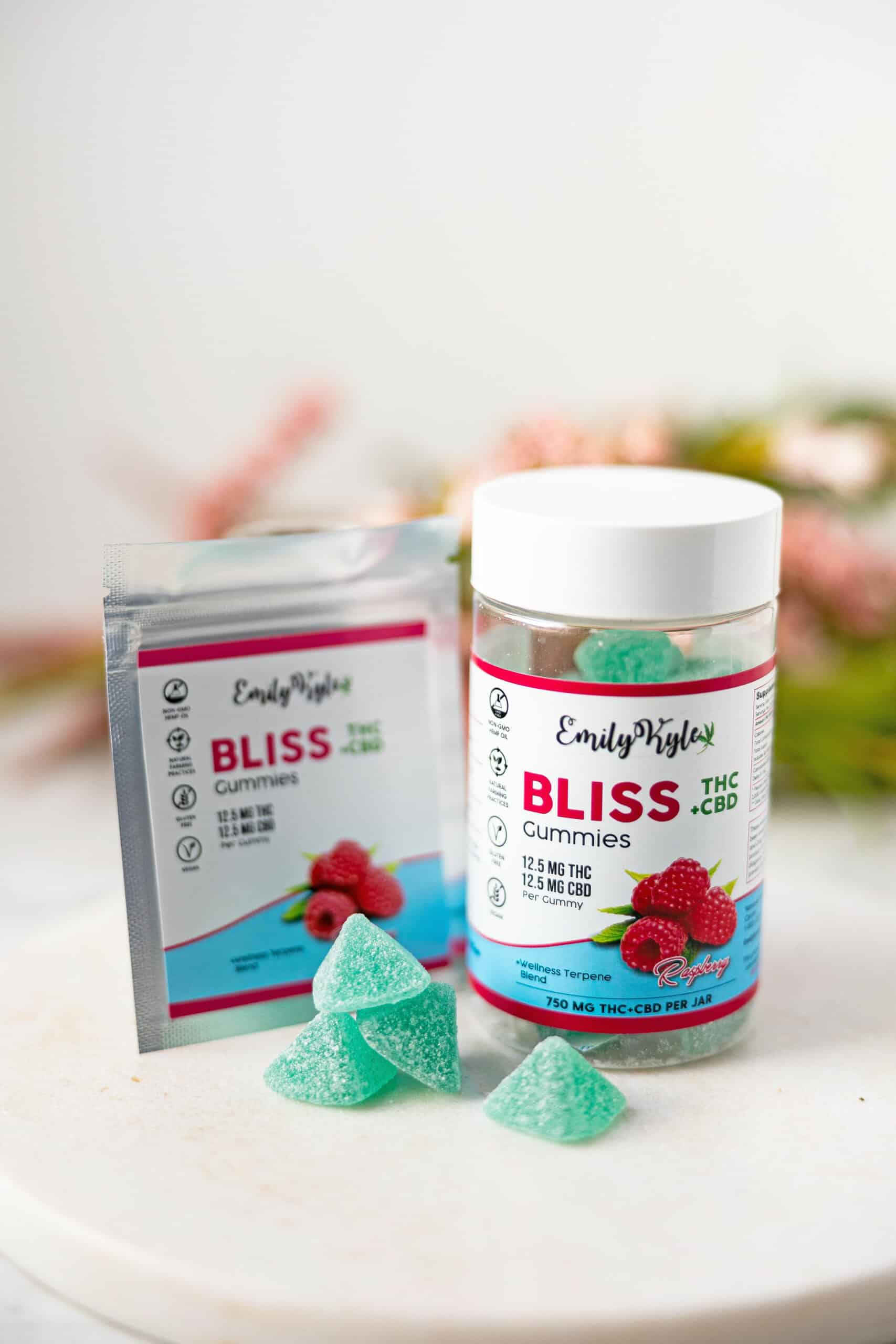 A picture of Emily Kyles bliss gummies. 