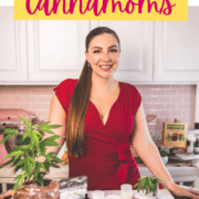 A picture of Emily Kyle with text that says The Ultimate Cannabis Gift Guide for Cannamoms