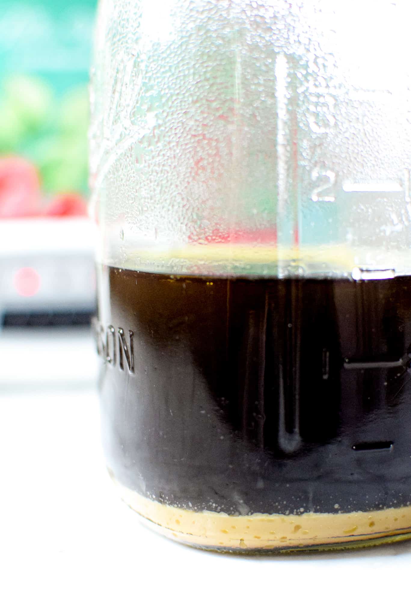 A picture of cannabutter with water separation.