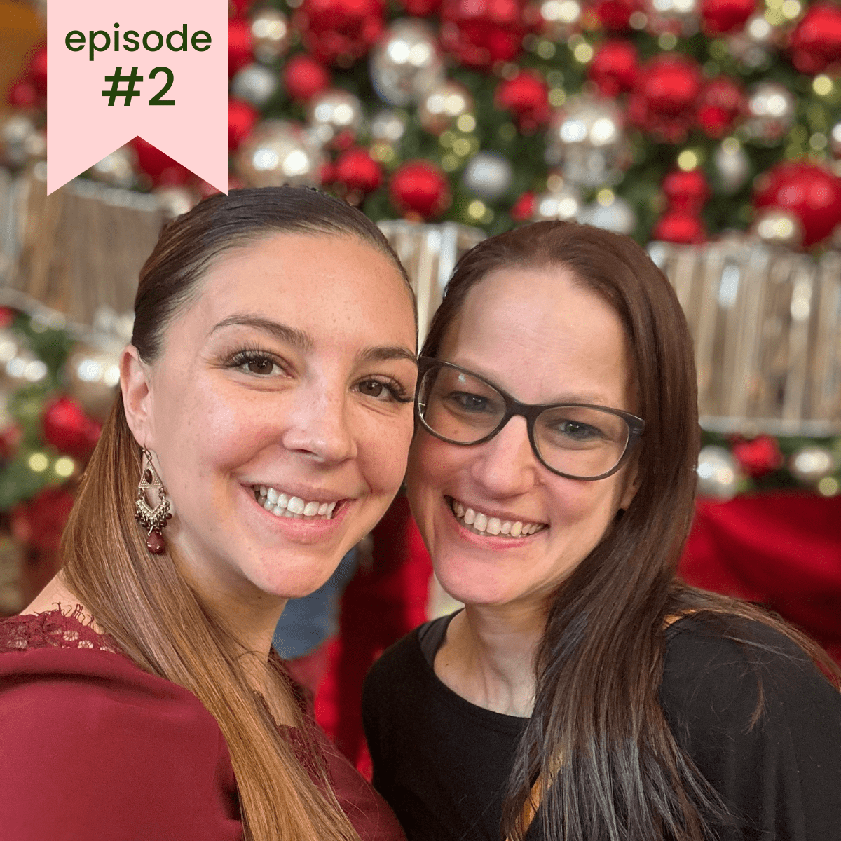 A picture of Emily Kyle and Renee Leonard together for the Well With Cannabis Podcast.