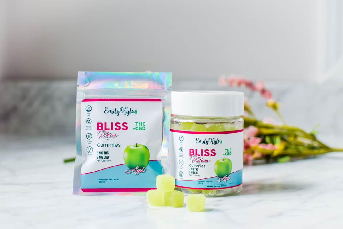 A picture of Emily Kyles Bliss Micro Gummies.