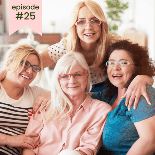 A picture of several women on the well with cannabis podcast.