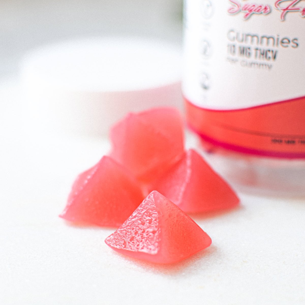 A picture of Emily Kyles THCV gummies. 